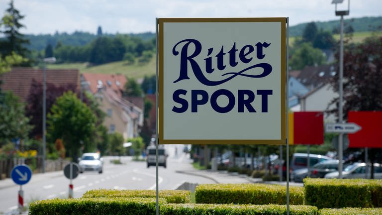 Ritter Sport Logo am Hauptsitz Waldenbuch