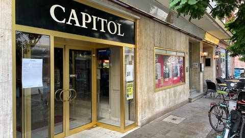 Das Mainzer Programmkino Capitol von außen, es soll wieder öffnen.